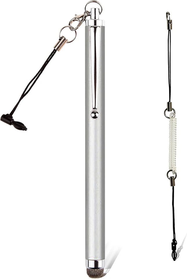 amPen Hybrid Stylus Pen - Interchangeable Hybrid Tip Touchscreen Stylus (Silver) - Image 2 of 4