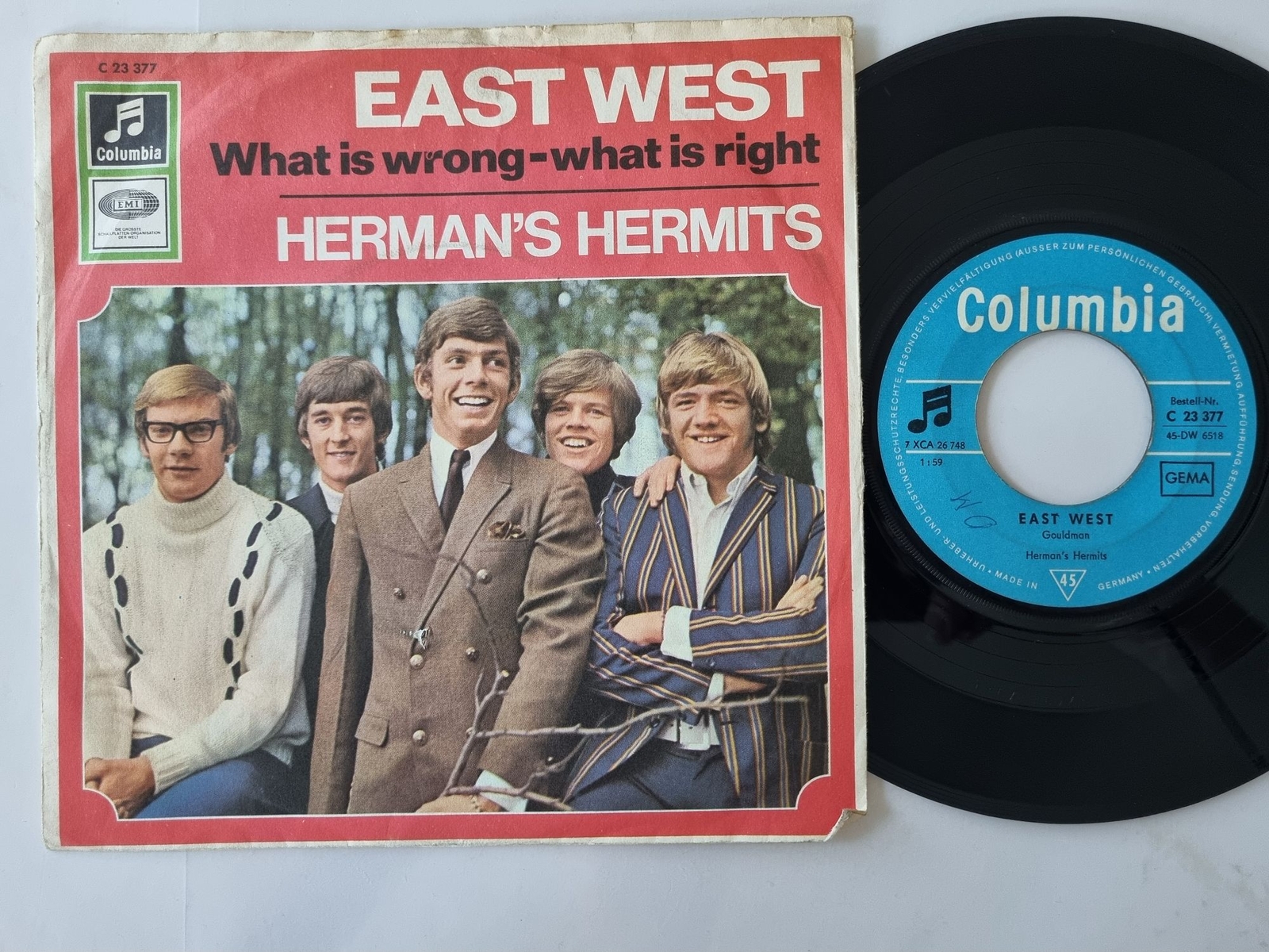 Herman's Hermits - East West 7'' Vinyl Germany