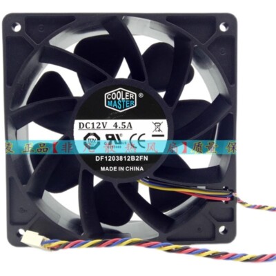For Cooler MASTER DF1203812B2FN 12038 DC12V 4.5A 12cm Cooling Fan