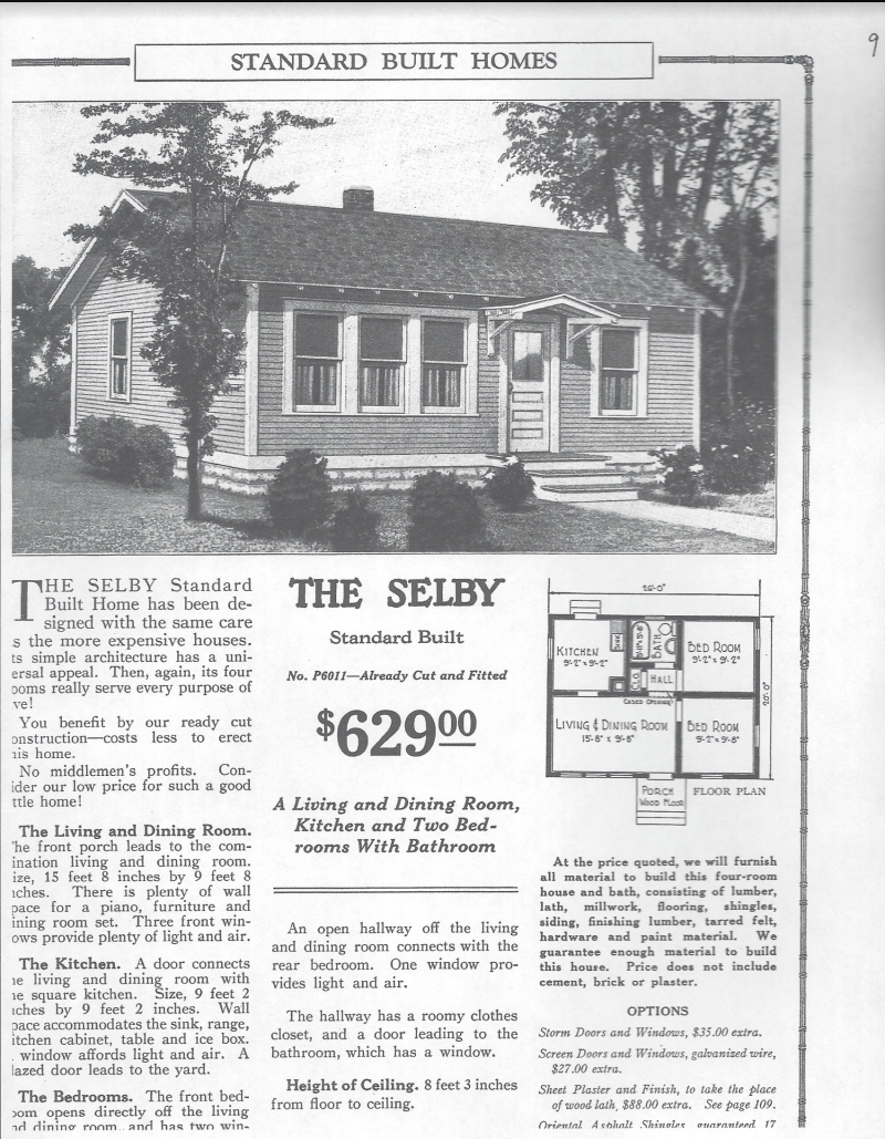 Z-Scale - Sears Selby 1920s Kit Home - 1:220 Scale Building House