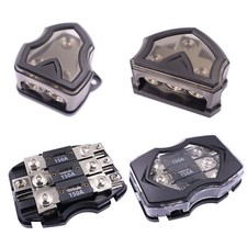 2-Way 3-Way Power Ground Distribution Block ANL Fuse Holder 0 Gauge in 4 Ga Out