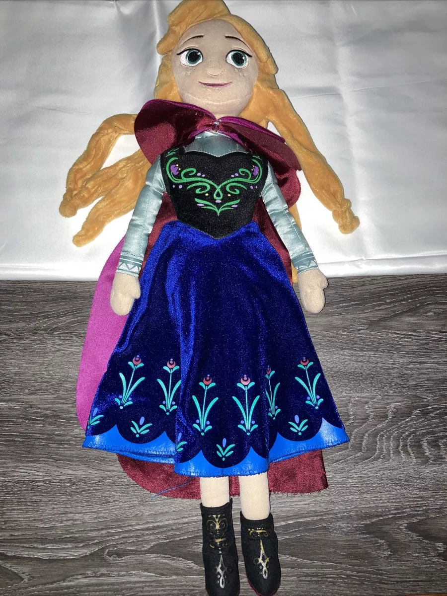 Disney Just Play Frozen Anna Plush doll Large 24 Plush Doll w Cape