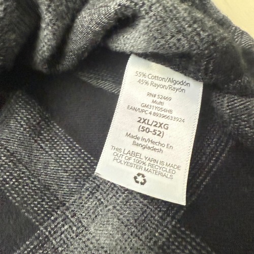 george | Set of 3 Long Sleeve Classic Fit Button Down Shirts in Gray + Black - Picture 6 of 21