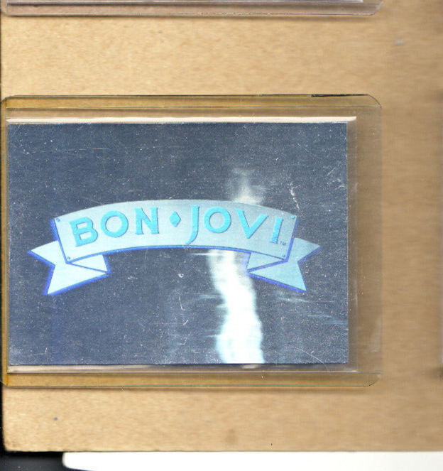 Bon Jovi-Trading Card-Hologram Logo-Official Licensed-Authentic-Impel-MM-1991