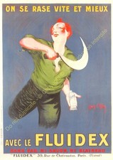 CP Poster Shaving Fluidex Paris Edit Nugeron VA25