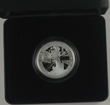 2017 SILVER PROOF £2 BRITANNIA - boxed/coa/outer
