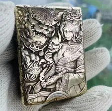 ZORRO Vintage Kerosene Lighter Pure Copper Grinding Wheel Windproof Waterproof