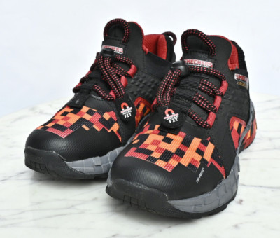 SKECHERS MEGA CRAFT Cubozone Air-Cooled Memory Foam Sports Sneakers Boys Sz 13