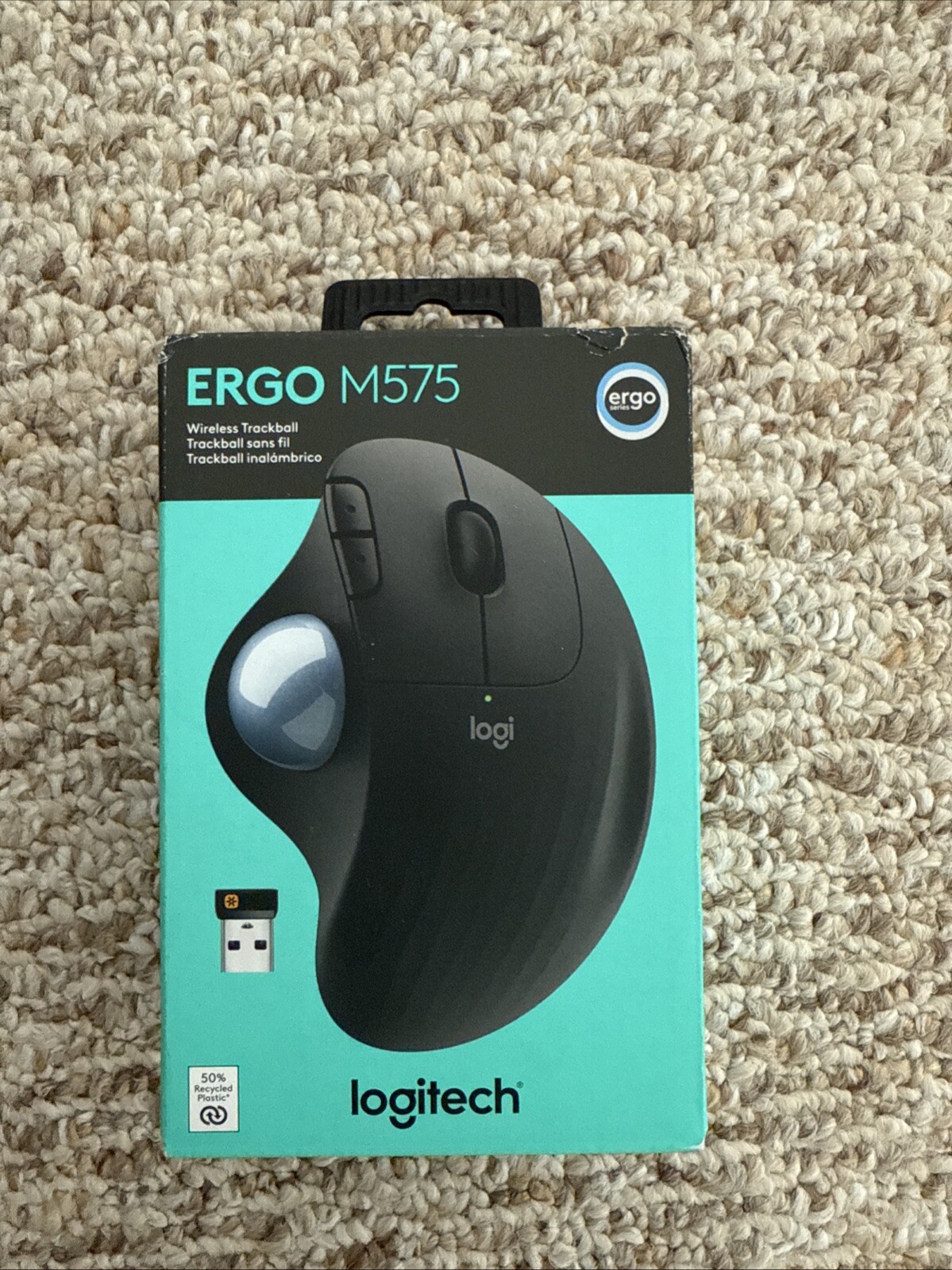 Logitech ERGO M575 Wireless Trackball Mouse Black 910-005869