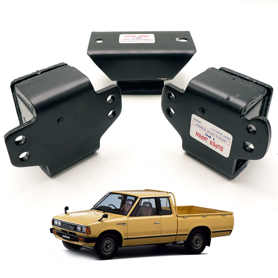Front Rear Engine Transmission Mount Mounting Fits Datsun Nissan 720 '80 '91 - Image 2 of 4