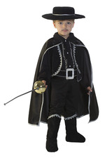 COSTUME VENDICATORE BABY 1/2 ANNI ZORRO