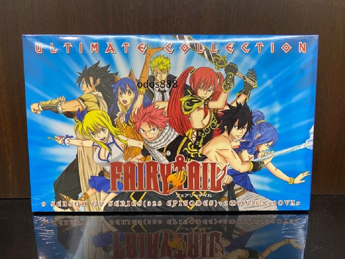 Anime DVD Fairy Tail Complete Series TV Vol.1-328 End + 2 Movies