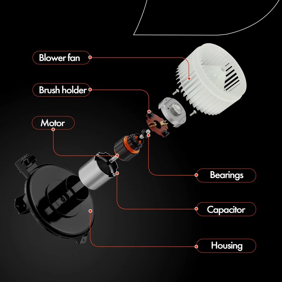Motor de soplador de climatización con jaula de ventilador para GMC C4500 C5500 C6500 C7500 C8500 Topkick Foto 4 de 4