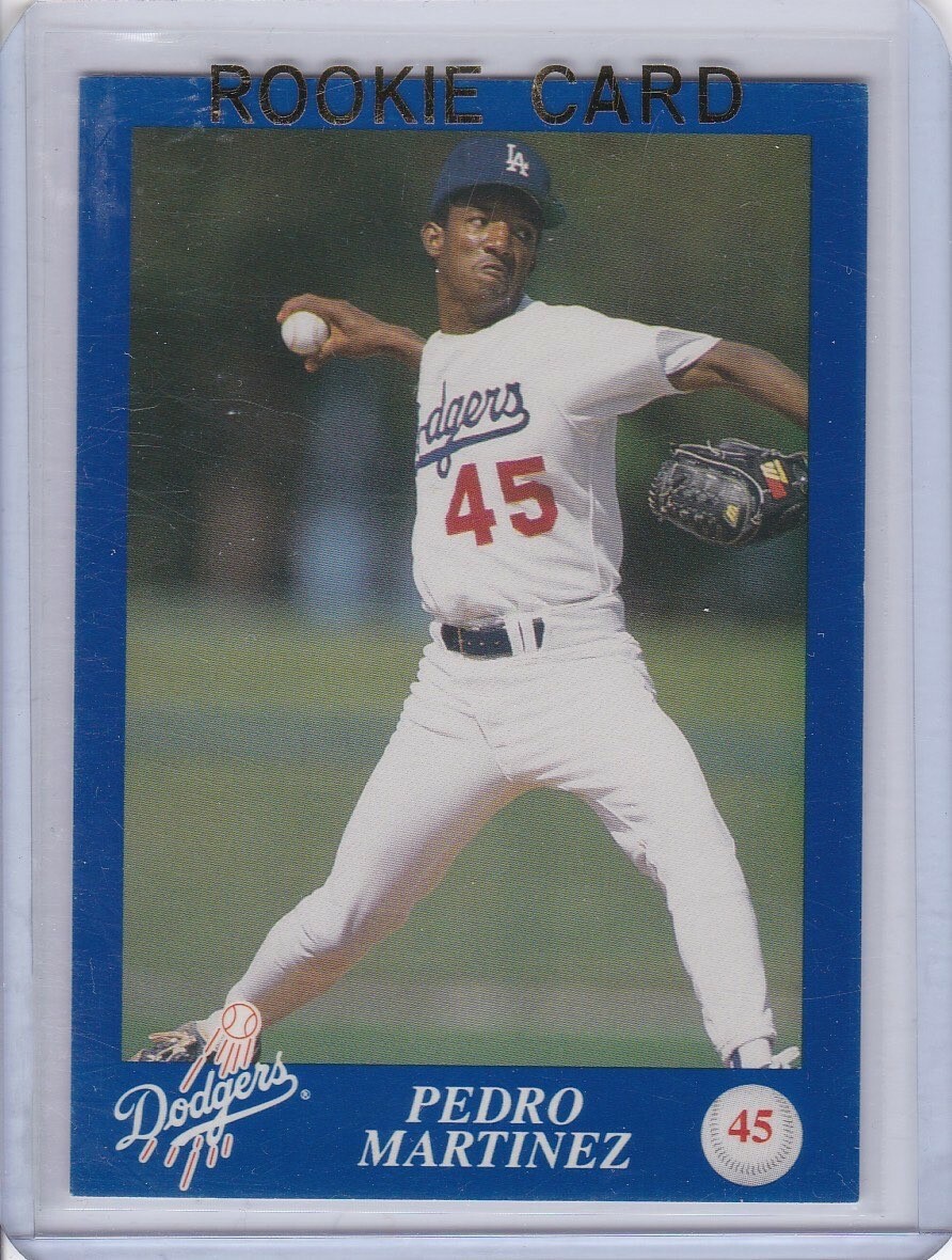 PEDRO MARTINEZ ROOKIE CARD Baseball LOS ANGELES DODGERS D.A.R.E