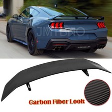 For Ford Mustang 2015-23 Gt Racing Carbon Fiber 46 Rear Trunk Spoiler Wing Lip