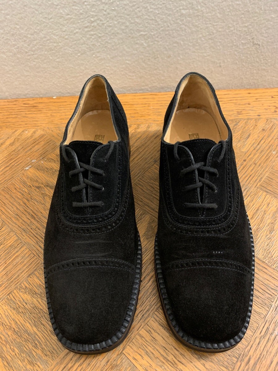 gravati Hand Made Italy Suede Black Captoe Vibram Sole  display picture 3