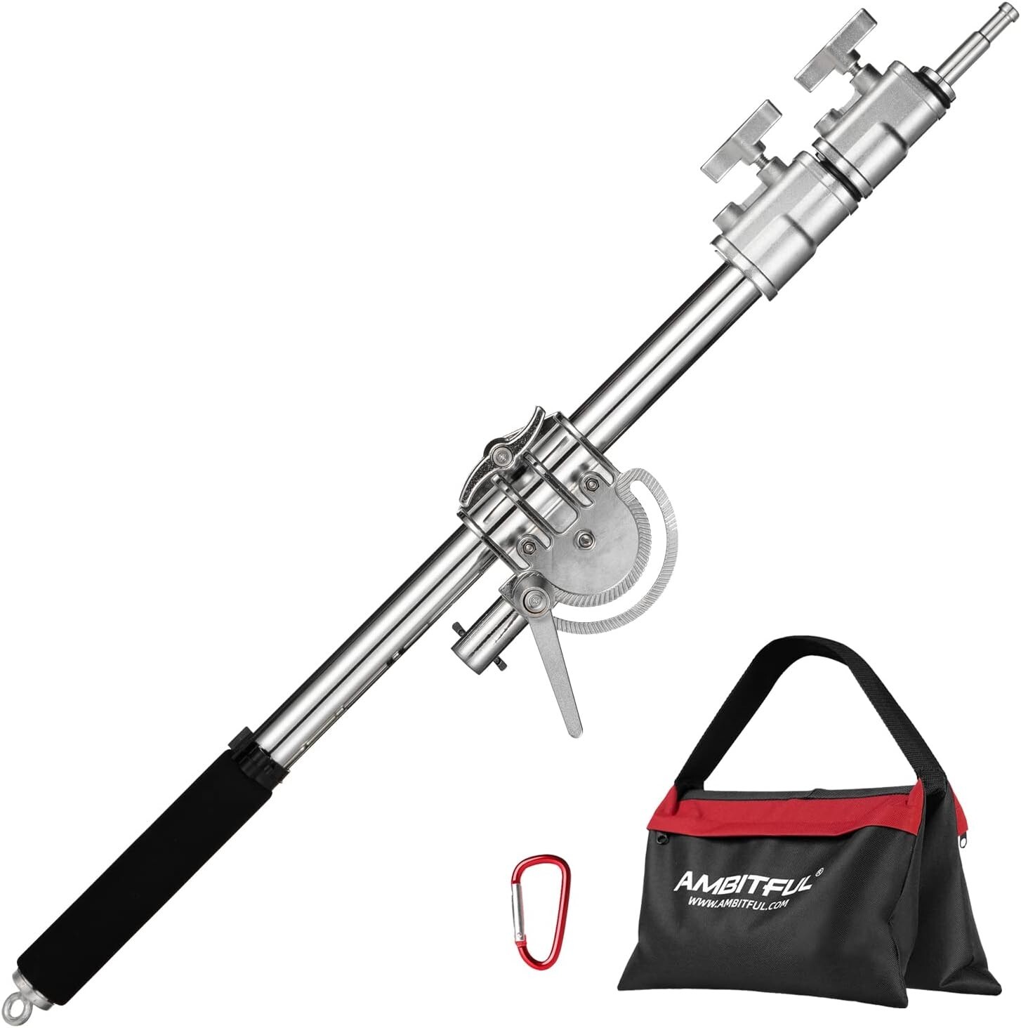 Adjustable 232 cm Heavy Stainless Steel Boom Arm for Professional Photography