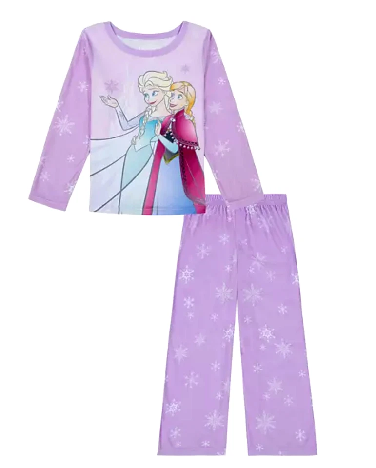 DISNEY Niñas Frozen Pijama Bata Conjunto Niño Pequeño 2T Princesa Elsa Albornoz 3 Piezas Foto 4 de 4