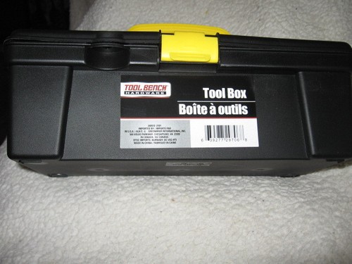 Tool Bench Hardware Plastic Tool Black Box Hobbies First Toolbox NEW - Picture 1 of 3