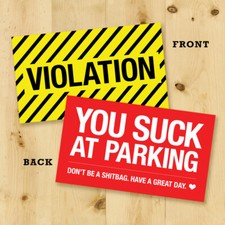 Fake Parking Tickets - Parking Violation Cards - Parking Prank Tickets