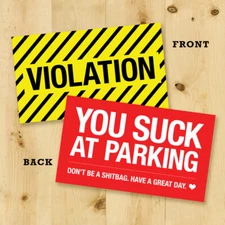 Fake Parking Tickets -  Parking Violation Cards - Parking Prank Tickets