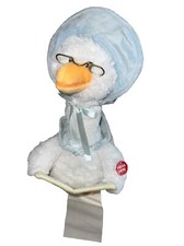 Cuddle Barn Mother Goose Plush with Board Book,Sings seven songs Blue 