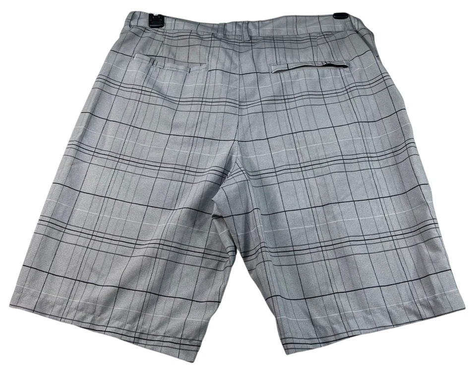 Pantalones Cortos Apt 9 Para Hombre Talla 34x10 Gris Negro Bolsillos Elásticos Foto 2 de 4