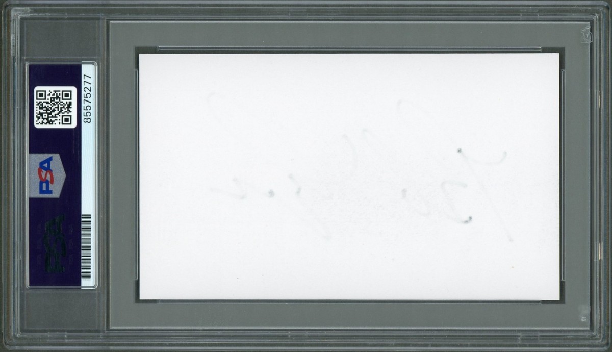 Bob Lazar Signed Autographed 3x5 Index Card Area 51 Flying Saucers