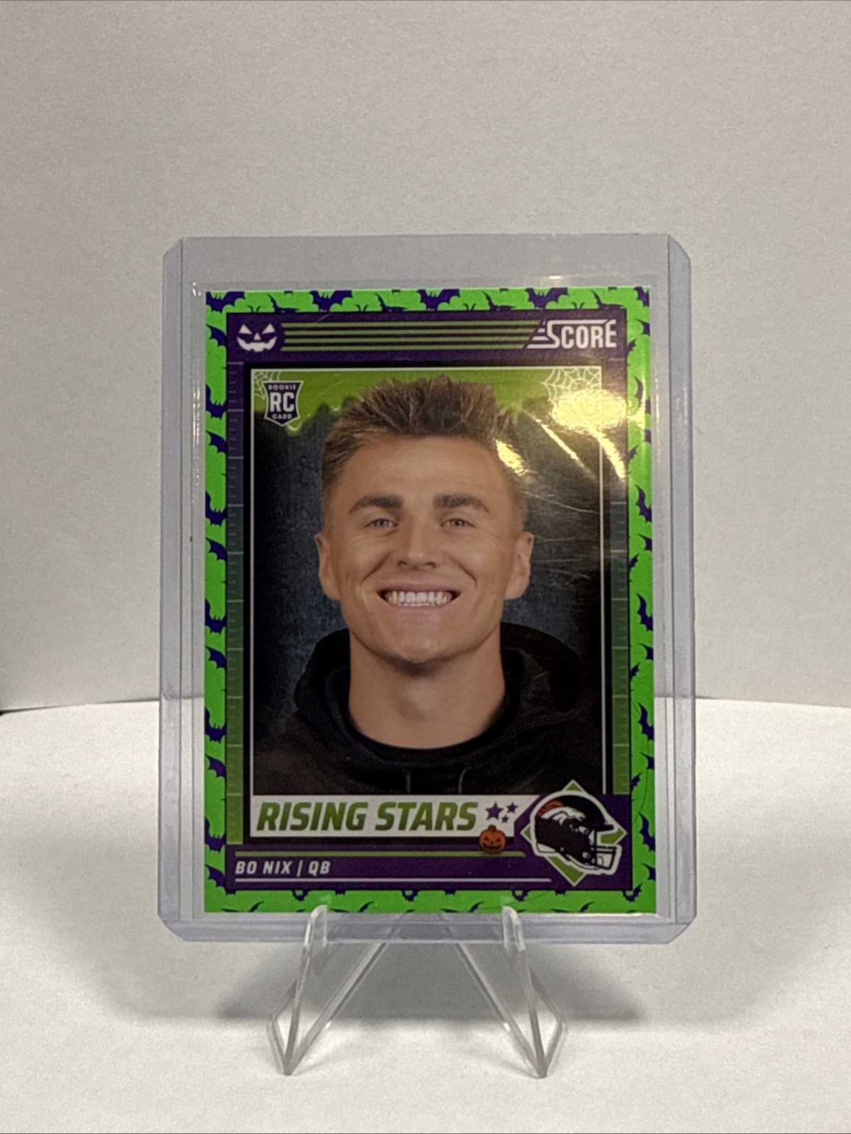 2024 Panini Score-A-Treat - Rising Stars Bo Nix #4 Green Bats (RC)