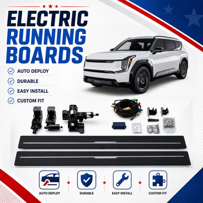 Power Running Board Side Step Fit for Kia EV9 2024-2026 Electric pedal