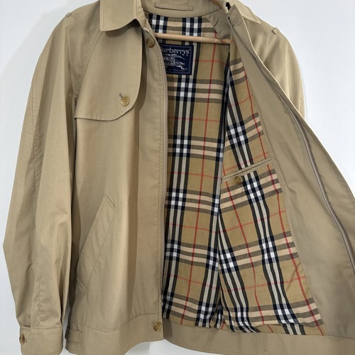 Burberrys Harrington Jacket Vintage Mens Jacket Tan Size Unknown - Picture 4 of 13