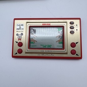 80s Vintage Nintendo Game & Watch Mickey Mouse Handheld Wide screen WORKS