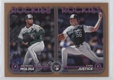 2024 Topps Update Rookie Combo Gold 1272/2024 Evan Justice Anthony Molina 1cx5