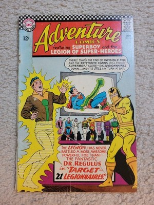 ADVENTURE COMICS #348 SEPT 1966  LEGION OF SUPER HEROES ORIGIN SUNBOY DR REGULUS