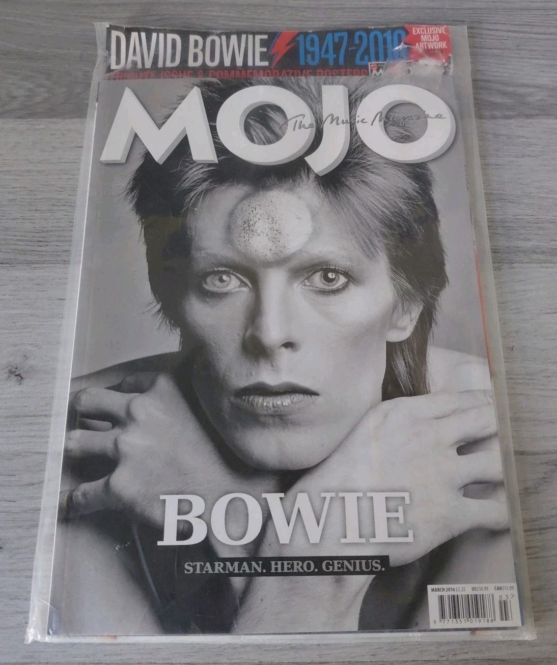 Mojo David Bowie Tribute Issue March 2016 With Commerative Posters Still Sealed