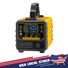Heavy Duty Car Battery Charger 12V/24V Smart Automatic Intelligent Pulse Repair