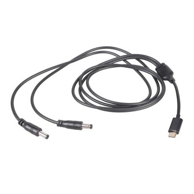 USB C To Two 5.5x2.5mm Charging Wire 5V 3A For Blower Routers Camera