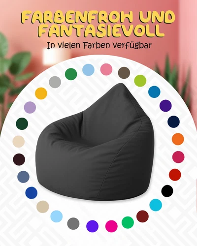 PatchHome Sitzsack XL- Jumbo Sitzkissen Bodenkissen Kinder und Erwachsene - Bild 14 von 203