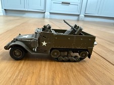 Vintage Pre Built Armoured Half Track M3 1/35 Monogram WWII Twin Machine Gun