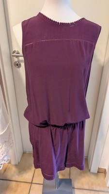 Promod Jumpsuit/Overall Kurz Damen Gr. 40/42, 100%Viscose,Violet,30grad Waschbar