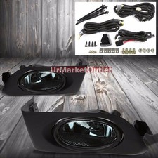Smoke Lens Housing Drivingbumper Fog Lightmounting For Honda 01-03 Civic Sohc