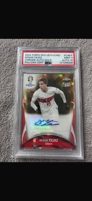 Kenan Yildiz Topps Chrome UEFA Euro 2024 National Debut Auto /50