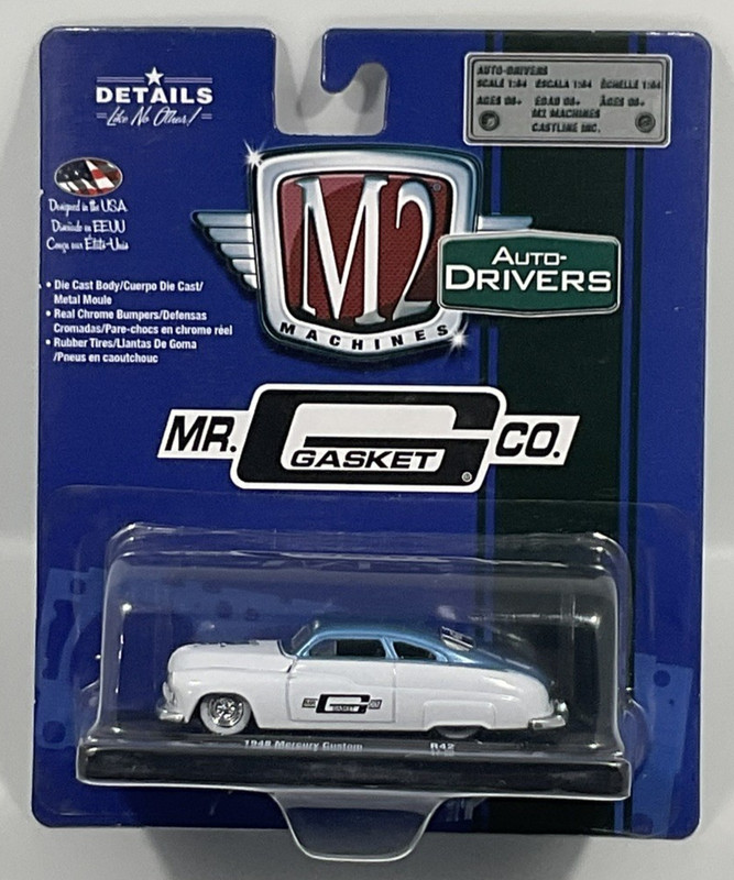 M2 Machines Auto-Drivers MR. GASKET CO.  1949 MERCURY CUSTOM R42  1/64 2017