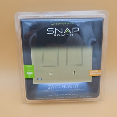 Snap Power Switch Light Night Light Double Gang Beige Color Brand New