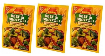 Sun Bird Beef & Broccoli Seasoning Mix 3 Pack