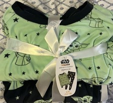 Star Wars Mandalorian The Child Baby Yoda Grogu Woman Pajama Set Large 12-14