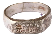 U39 U-boat WW1 Imperial German Navy ring naval submarine U-Boot Navy WWI Kaiser