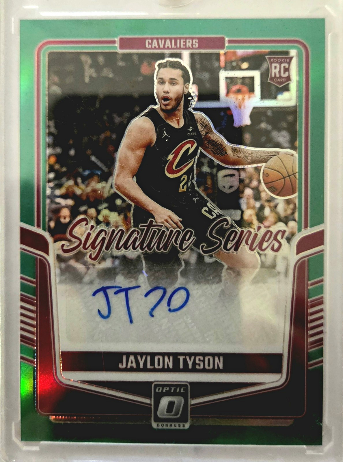 Panini 2024-25 Donruss Optic Jaylon Tyson RC Auto Prizm SS-JTY /49 Cavaliers