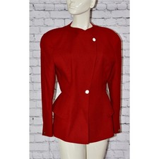 THIERRY MUGLER PARIS Haute Couture Vintage Red Jacket/Blazer 40/8