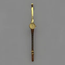 Vintage NOS Medana Woman’s Watch Fashion Formal Travel Gold Plate Japan